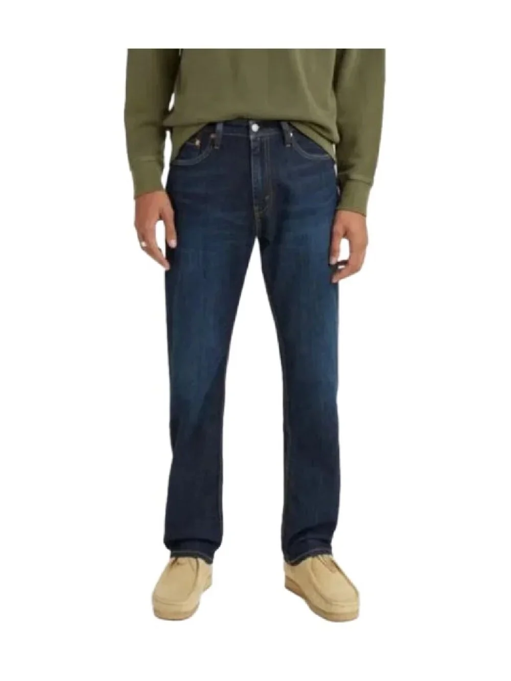 NWT Levi's Mens 505 Regular Fit Jeans Straight Leg Dark Wash 36x36
